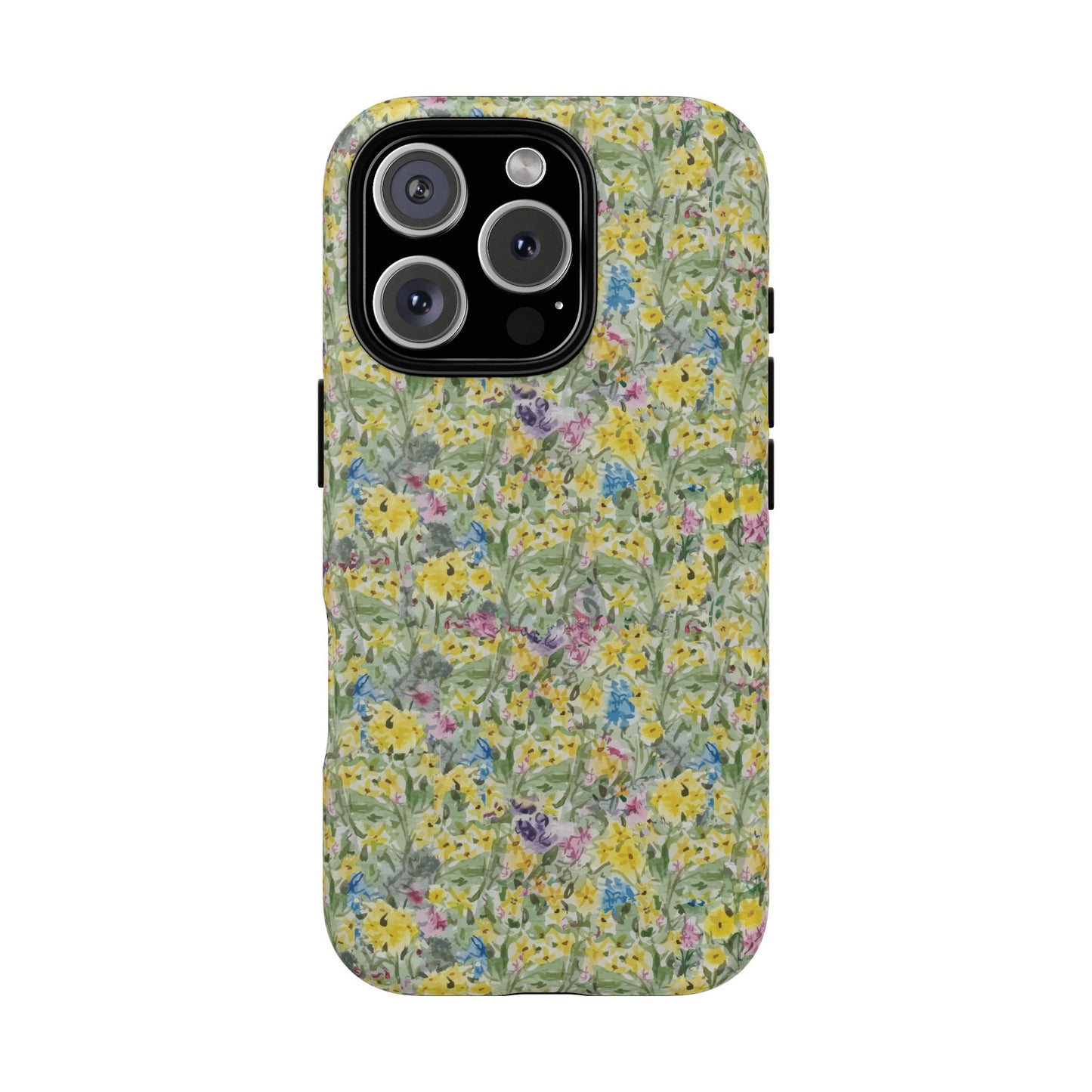 Wildflower Meadow Tough Magnetic Phone Case Watercolor Floral Botanical Case