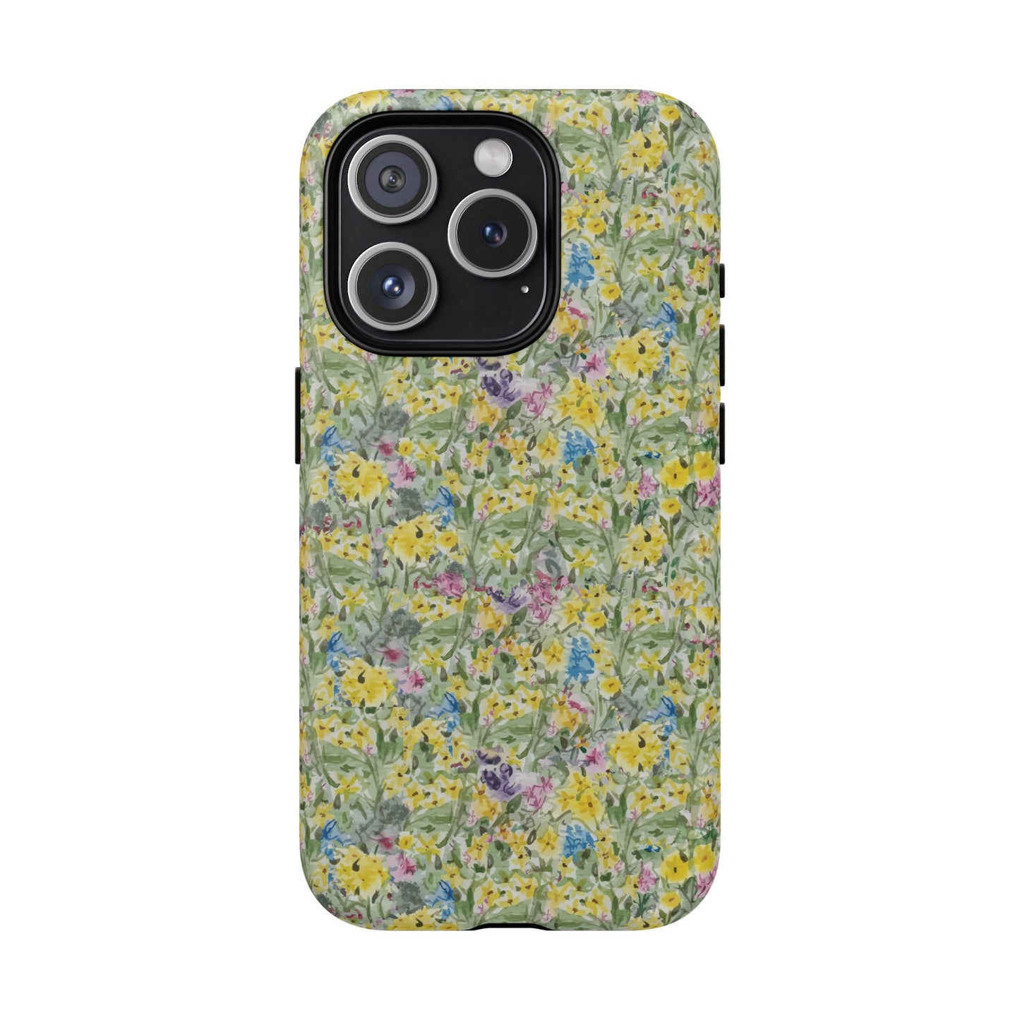 Wildflower Meadow Tough Magnetic Phone Case Watercolor Floral Botanical Case