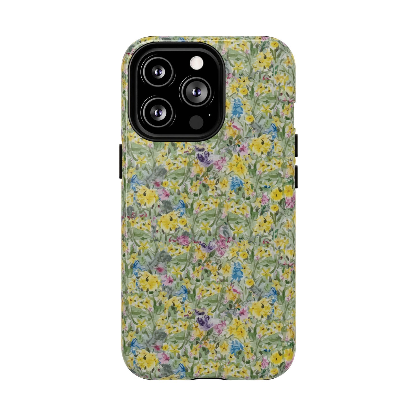 Wildflower Meadow Tough Magnetic Phone Case Watercolor Floral Botanical Case