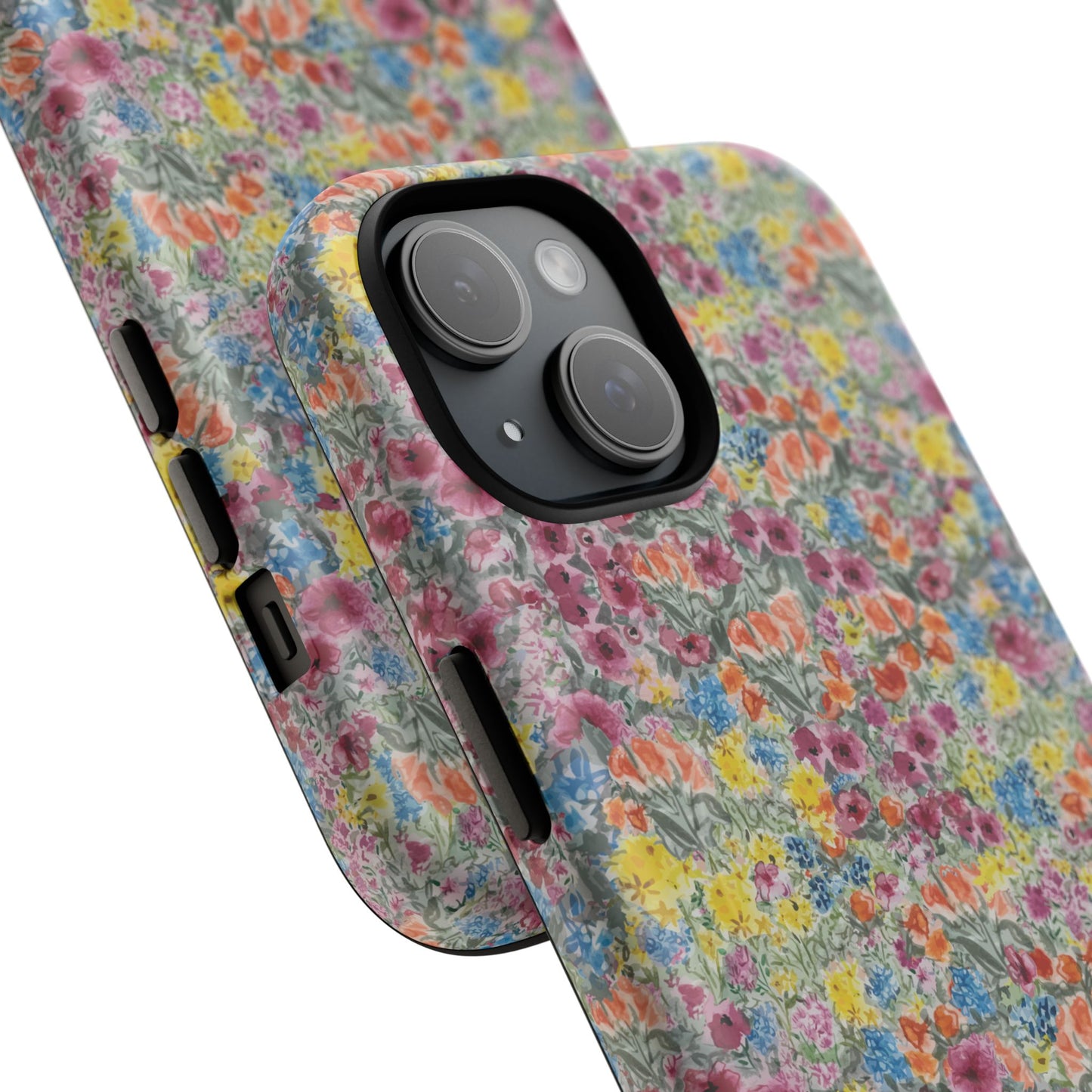 Meadow Blooms Floral Tough Phone Case — Colorful Wildflower Protective Cover