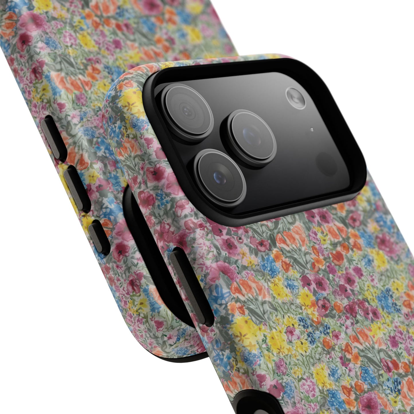 Meadow Blooms Floral Tough Phone Case — Colorful Wildflower Protective Cover