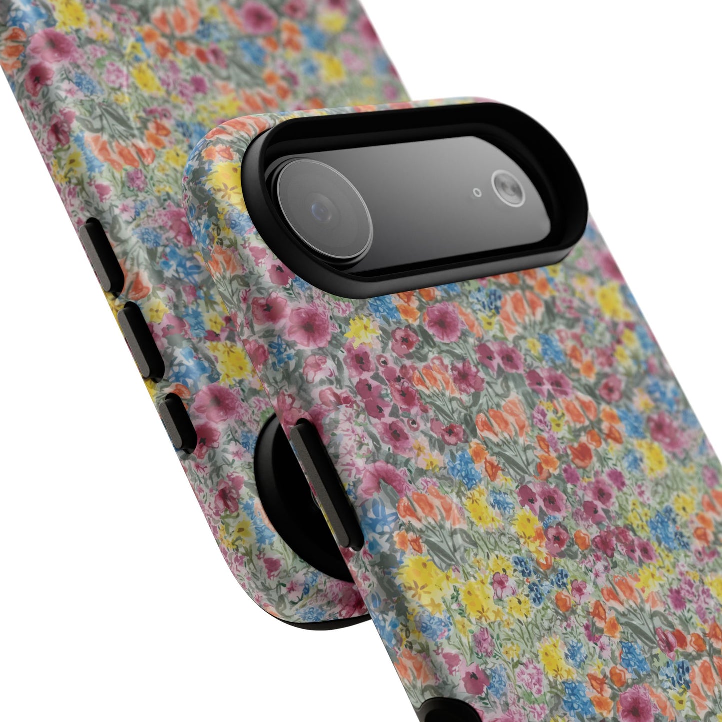 Meadow Blooms Floral Tough Phone Case — Colorful Wildflower Protective Cover