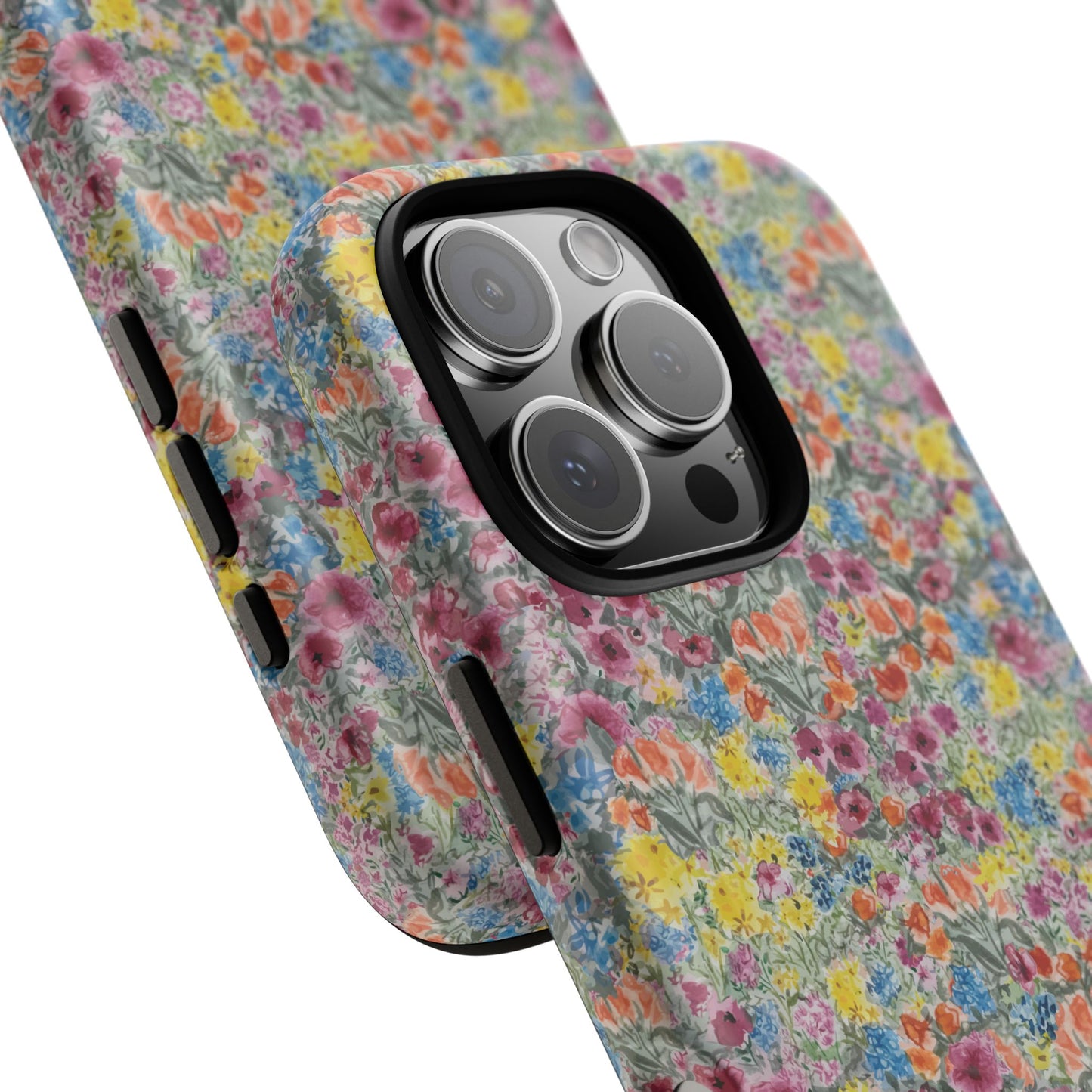 Meadow Blooms Floral Tough Phone Case — Colorful Wildflower Protective Cover