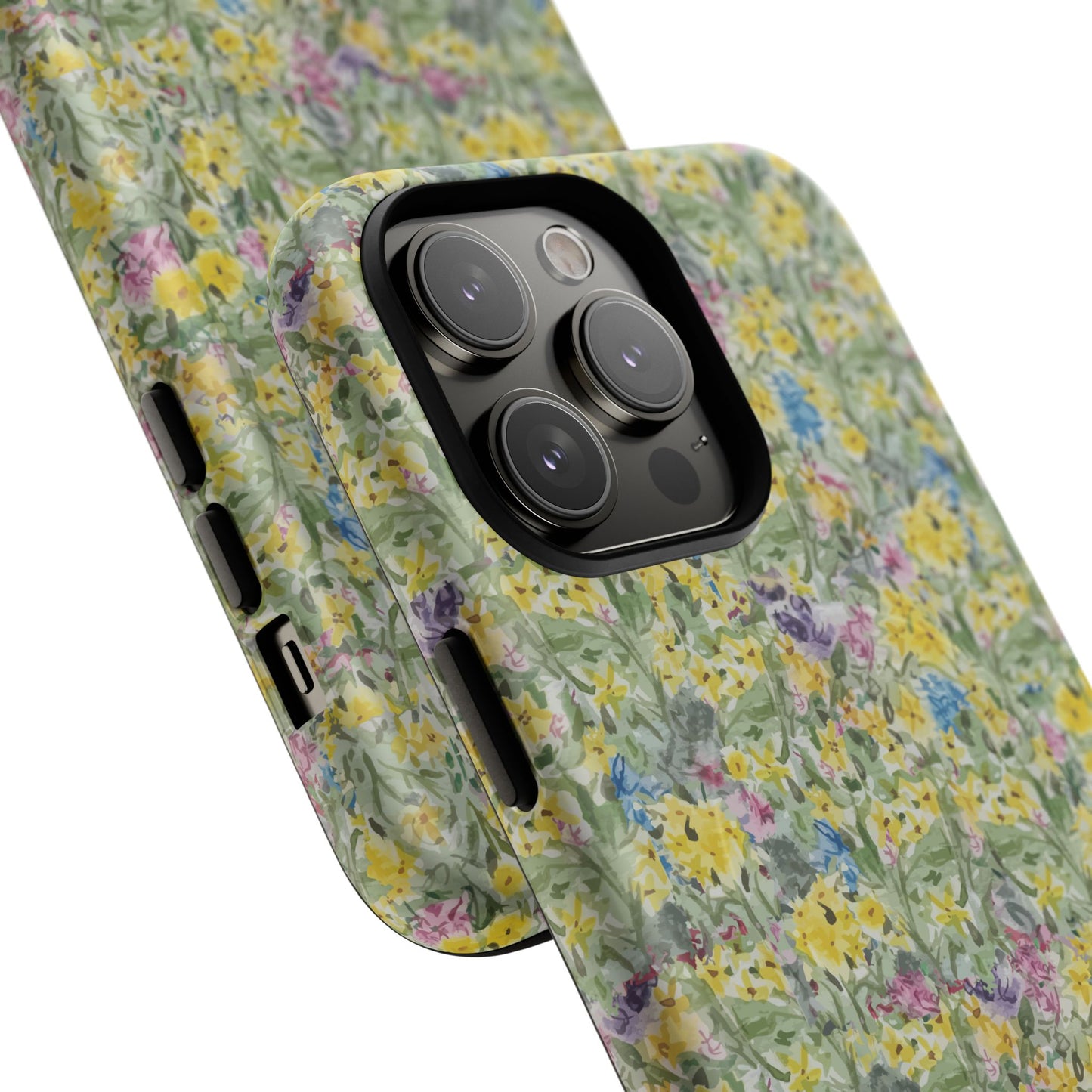 Wildflower Meadow Tough Magnetic Phone Case Watercolor Floral Botanical Case