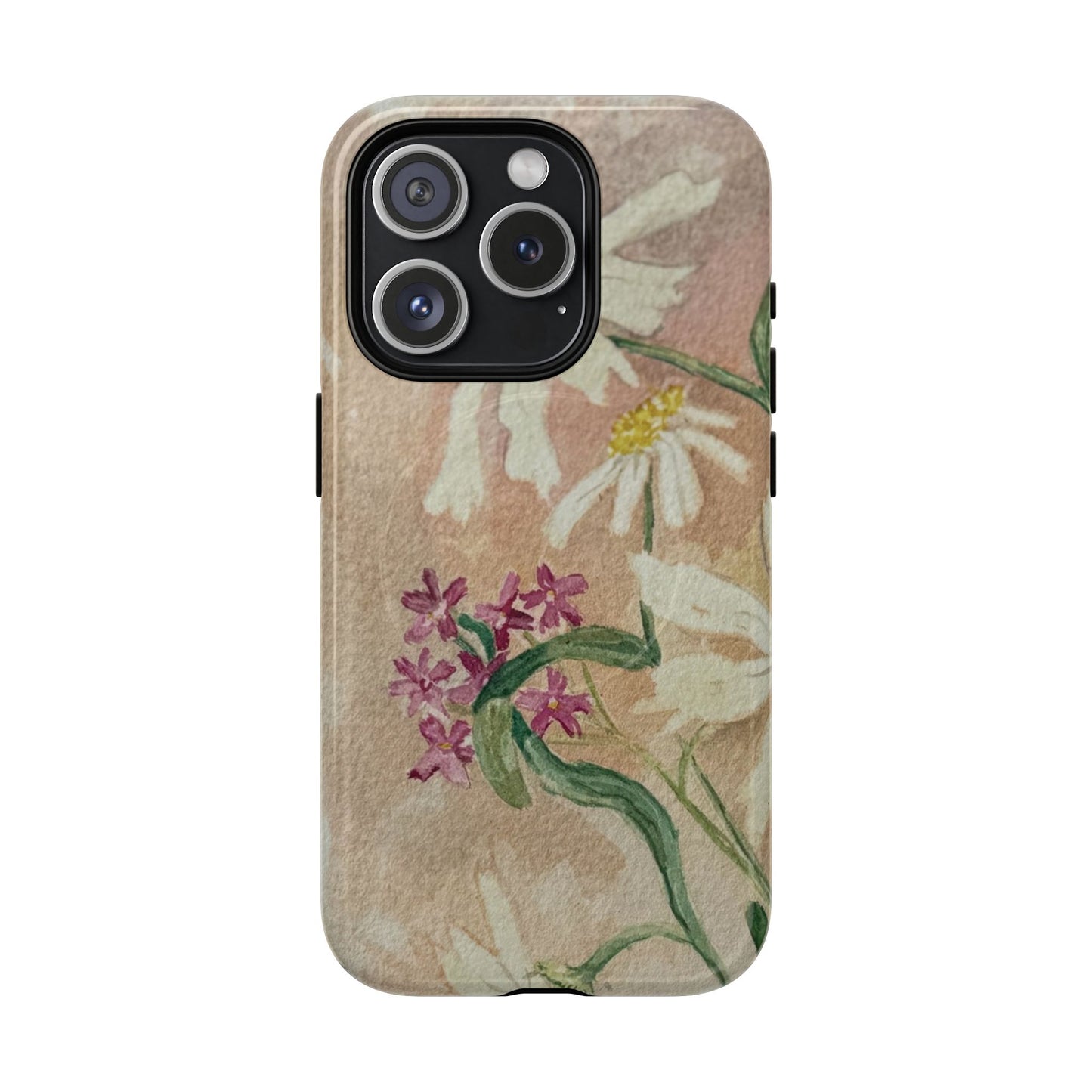 Floral Daisies Tough Magnetic Phone Case — Vintage Wildflower Design
