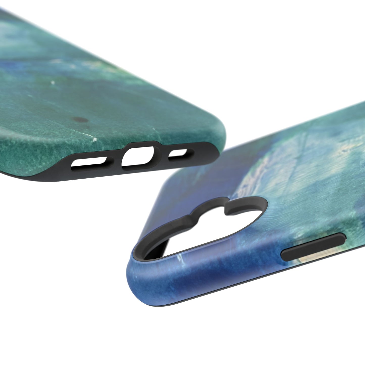 Where the Water Sleeps Magnetic Impact-Resistant Phone Case — Abstract Ocean Blue Art Blues Teal Green