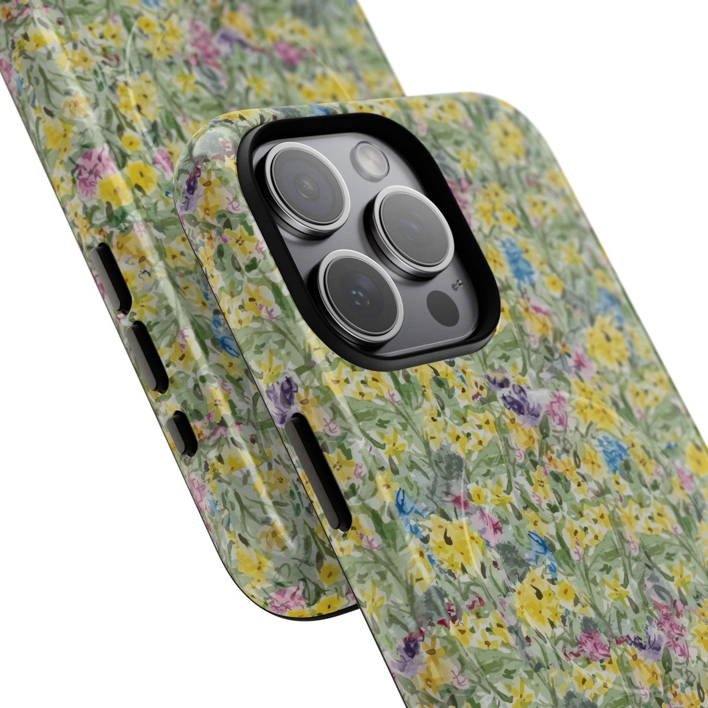 Wildflower Meadow Tough Magnetic Phone Case Watercolor Floral Botanical Case