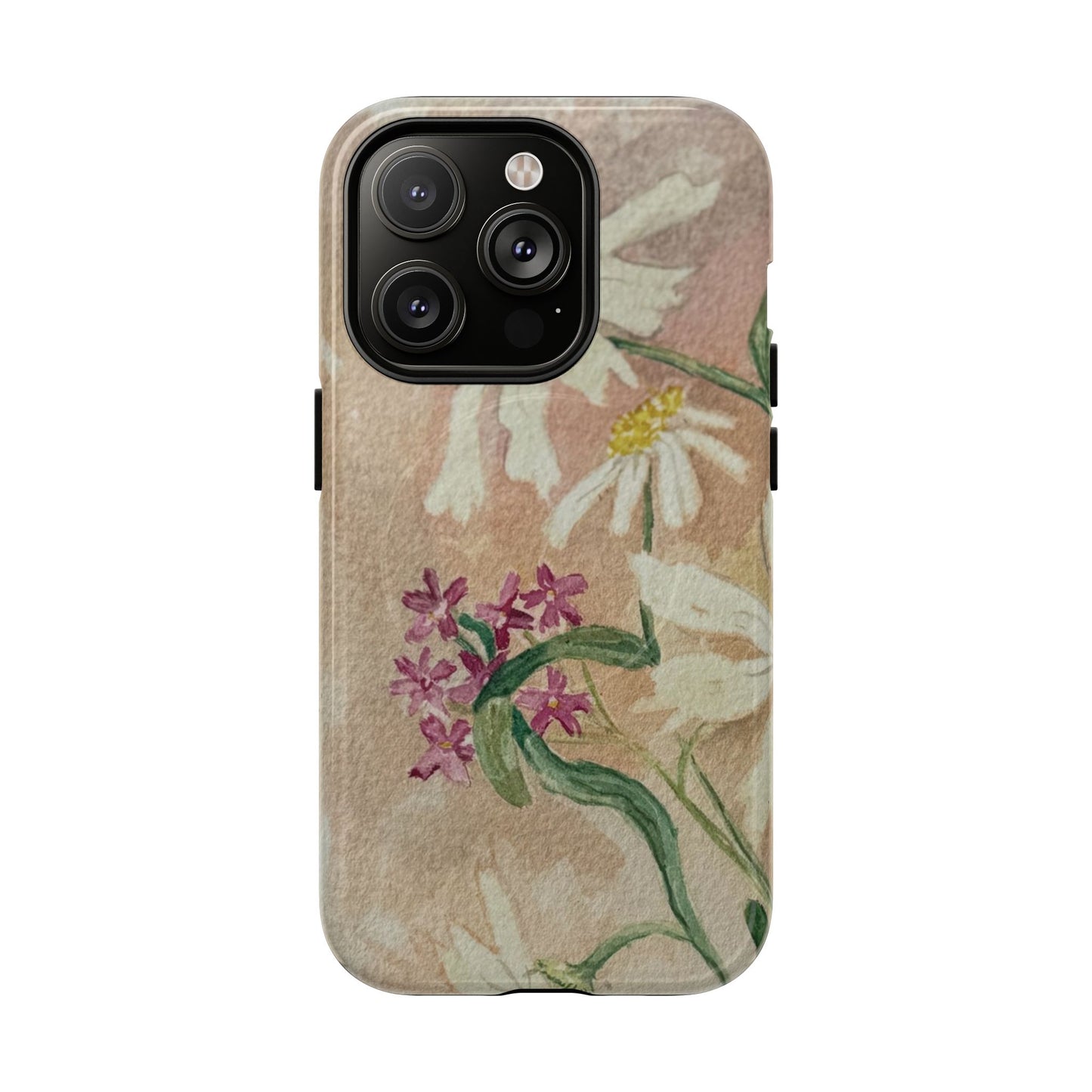 Floral Daisies Tough Magnetic Phone Case — Vintage Wildflower Design