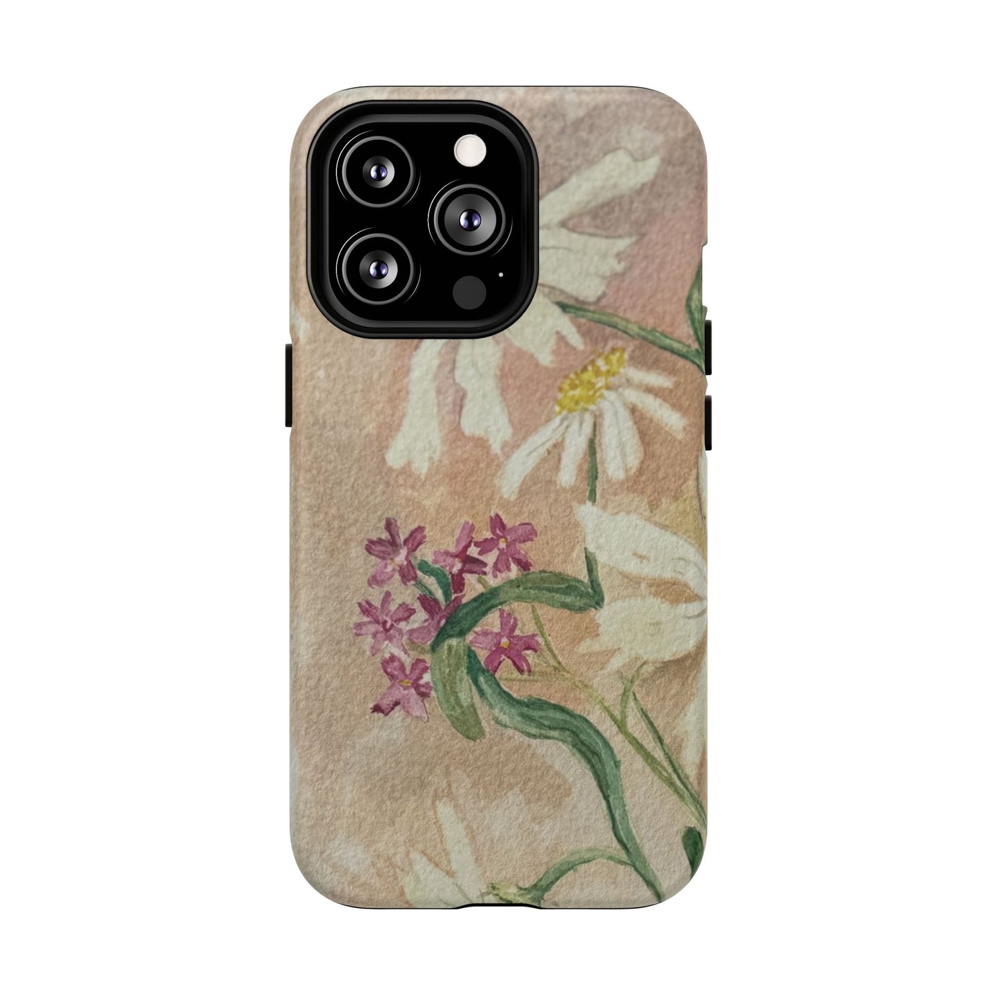 Floral Daisies Tough Magnetic Phone Case — Vintage Wildflower Design