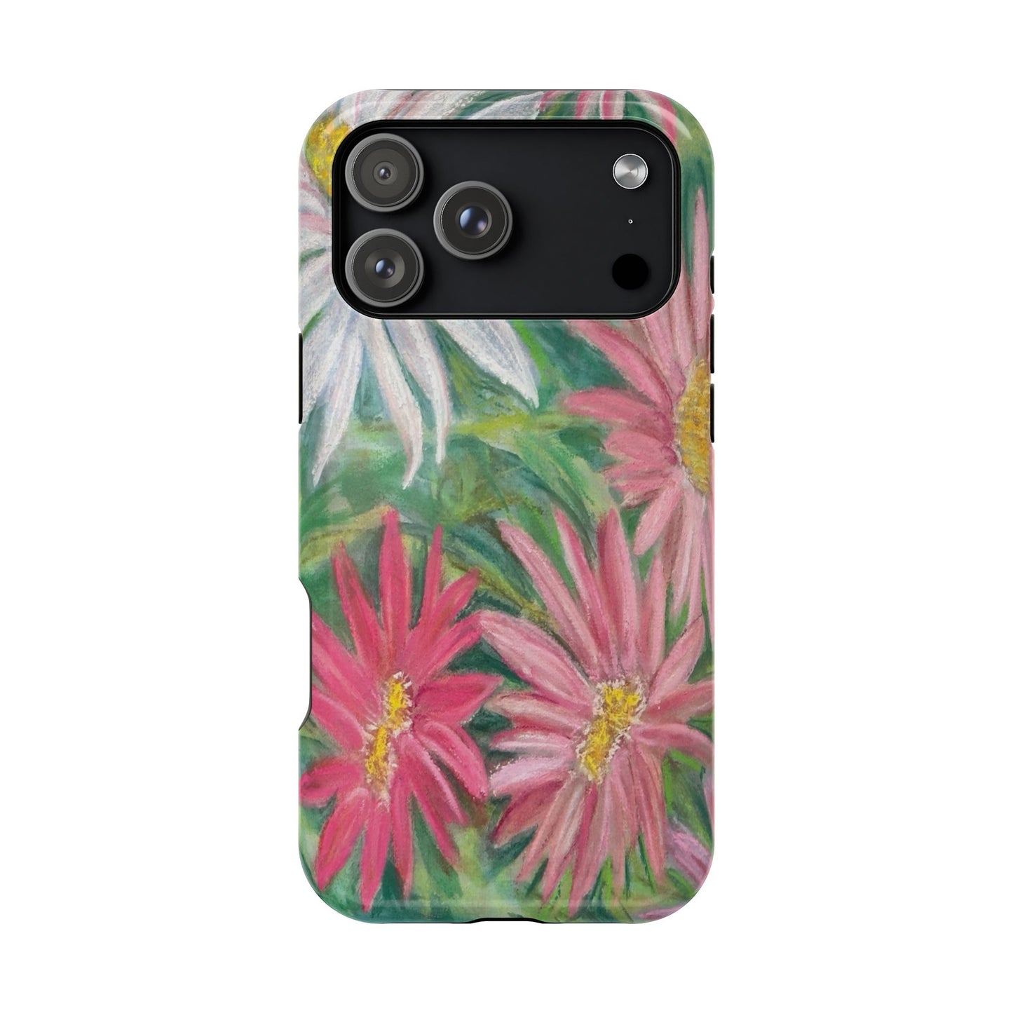 Painted Daisy  Magnetic Phone Case — Impact‑Resistant Protective Cover