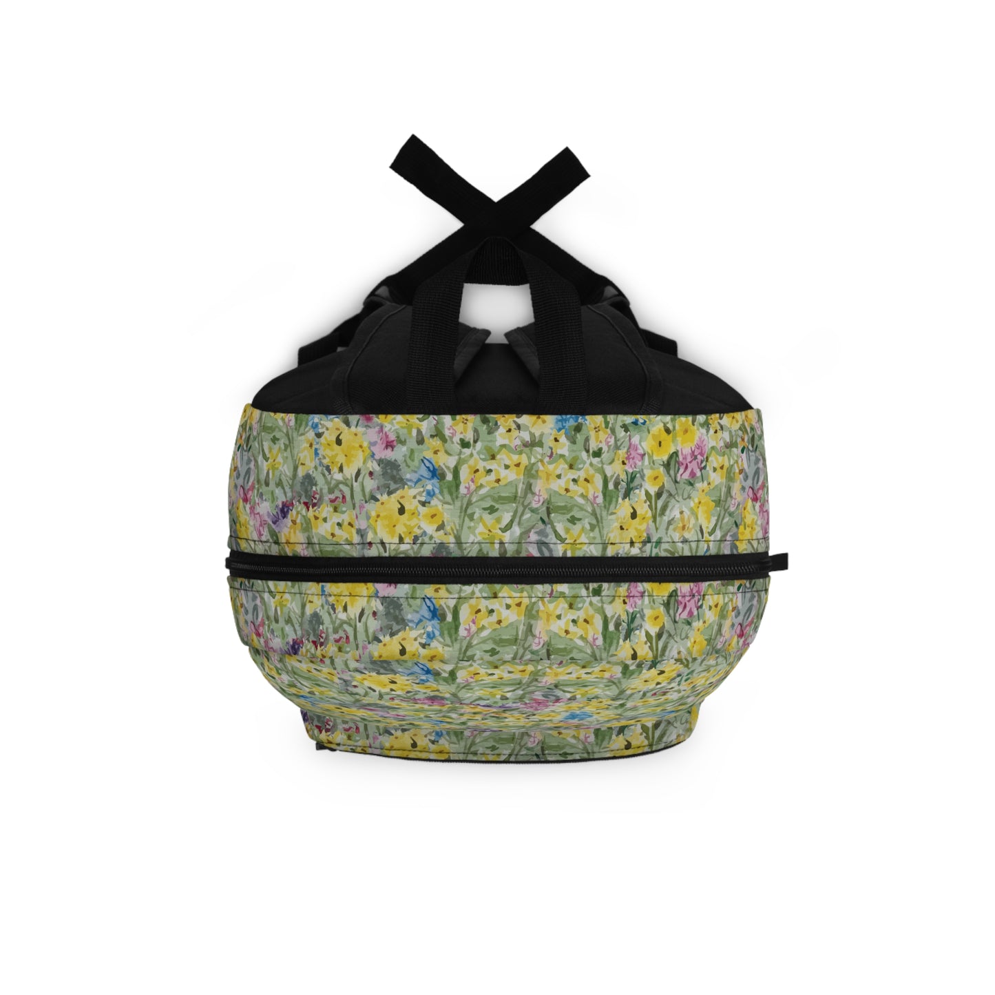 Wildflower Meadow Backpack  Yellow, Violet, Magenta, & Blue Wildflower Print School & Daypack