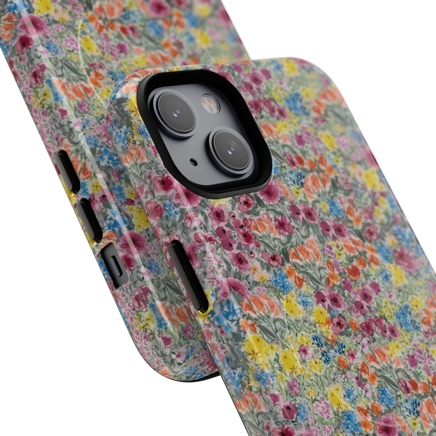 Meadow Blooms Floral Tough Phone Case — Colorful Wildflower Protective Cover