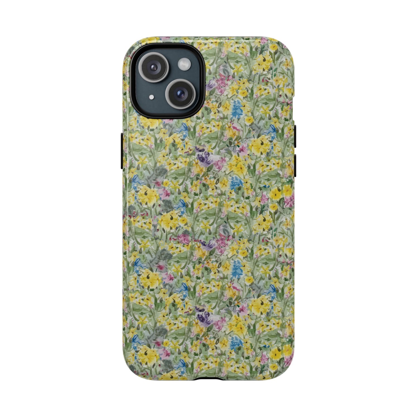 Wildflower Meadow Tough Magnetic Phone Case Watercolor Floral Botanical Case
