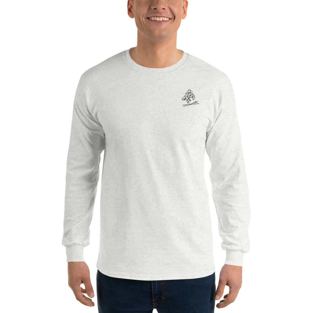 Good For The Soul Art Long Sleeve T-Shirt — Ash, 3XL