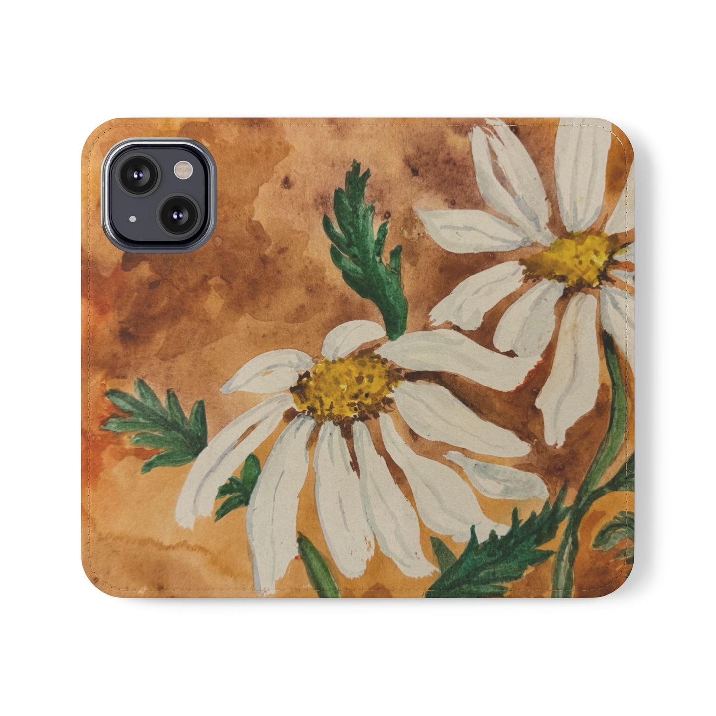 Golden Hour Daisies — Fold-Over Phone Case