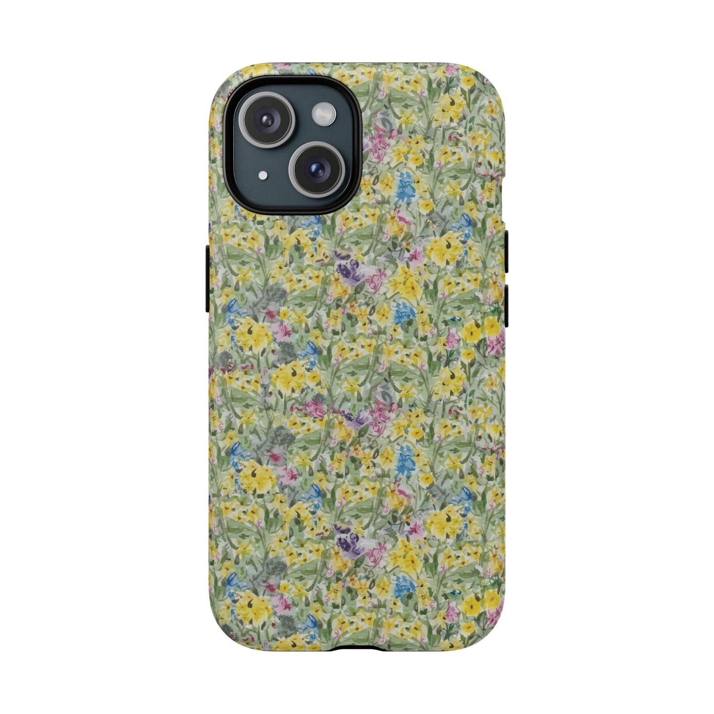 Wildflower Meadow Tough Magnetic Phone Case Watercolor Floral Botanical Case