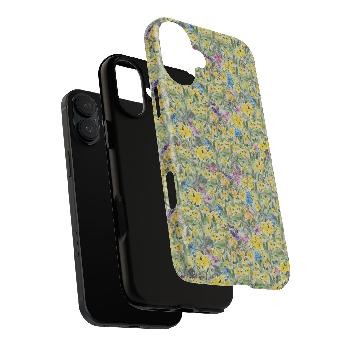 Wildflower Meadow Tough Magnetic Phone Case Watercolor Floral Botanical Case