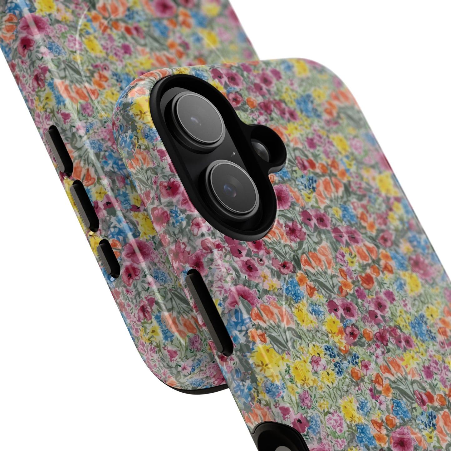 Meadow Blooms Floral Tough Phone Case — Colorful Wildflower Protective Cover