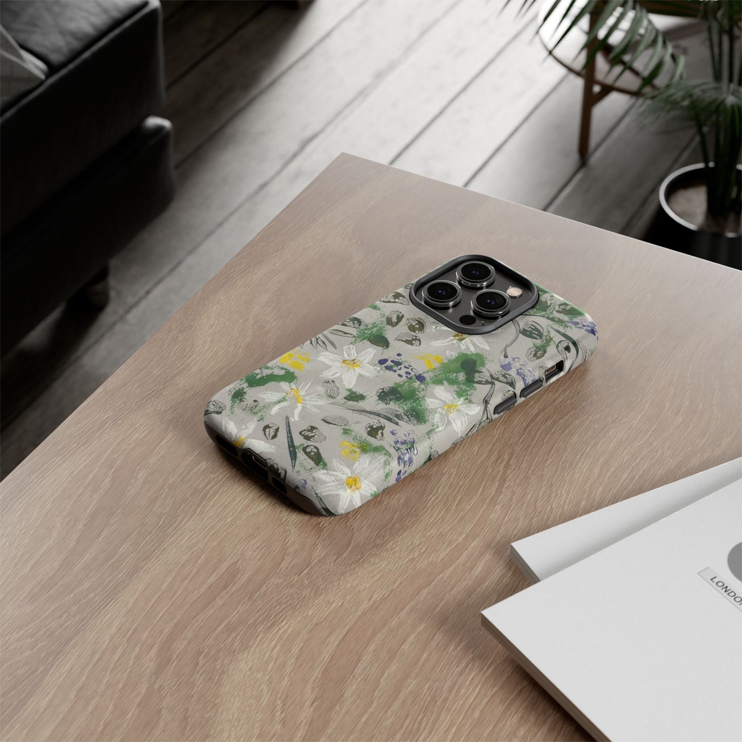 The Secret Woodland Garden Tough Phone Case | Botanical Floral iPhone Case | Whimsical Wildflower Phone Cover