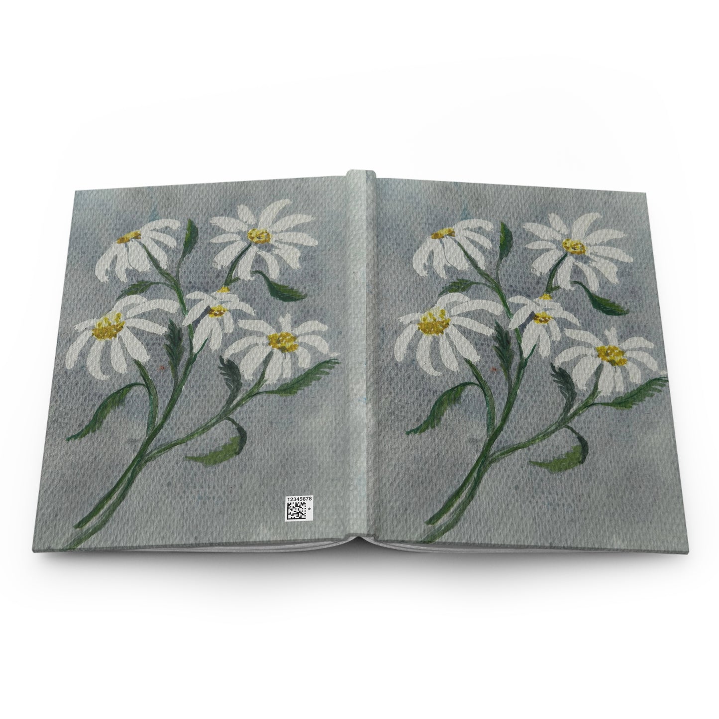 Daisy Bouquet Hardcover Journal — Floral Painted Notebook for Notes & Journaling