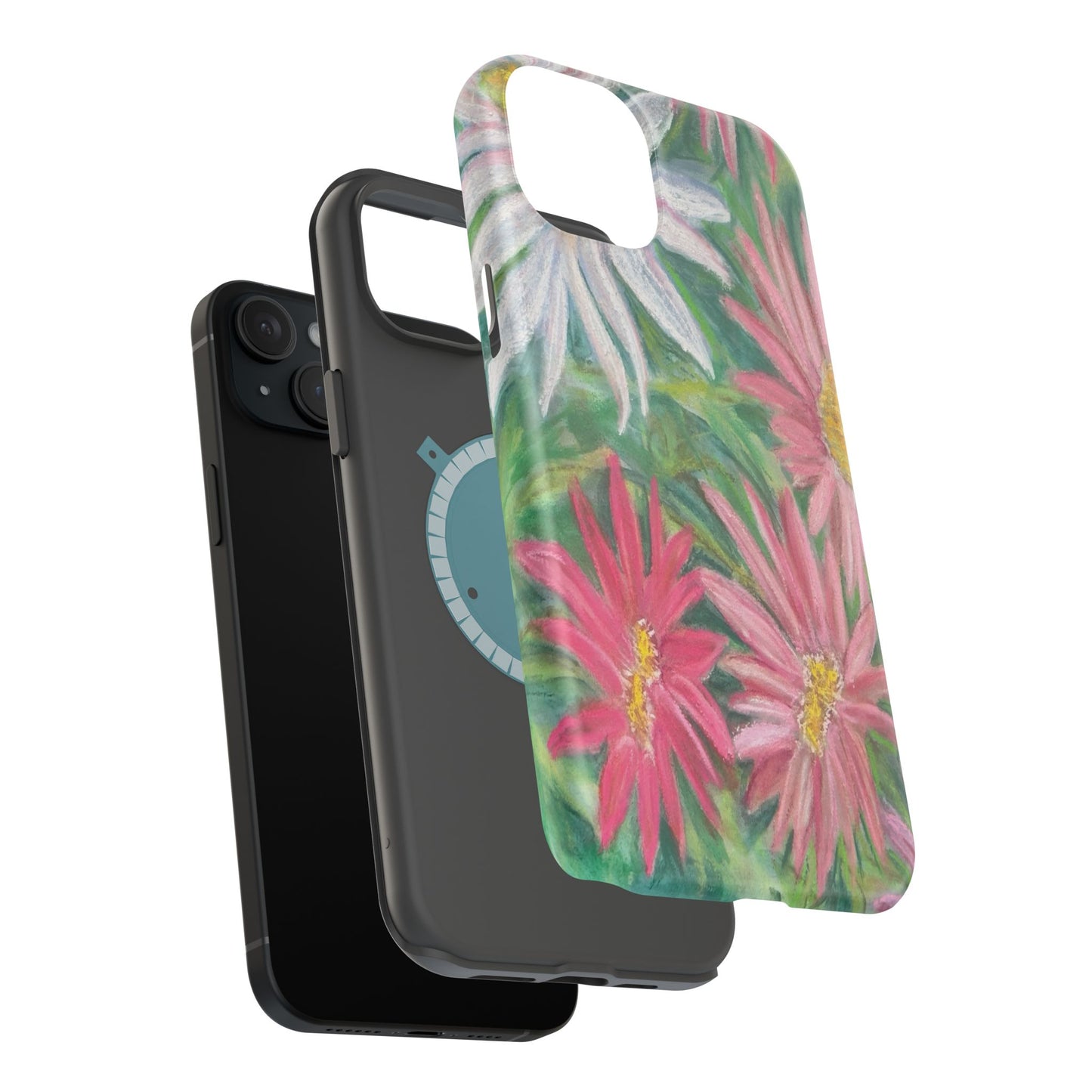 Painted Daisy  Magnetic Phone Case — Impact‑Resistant Protective Cover