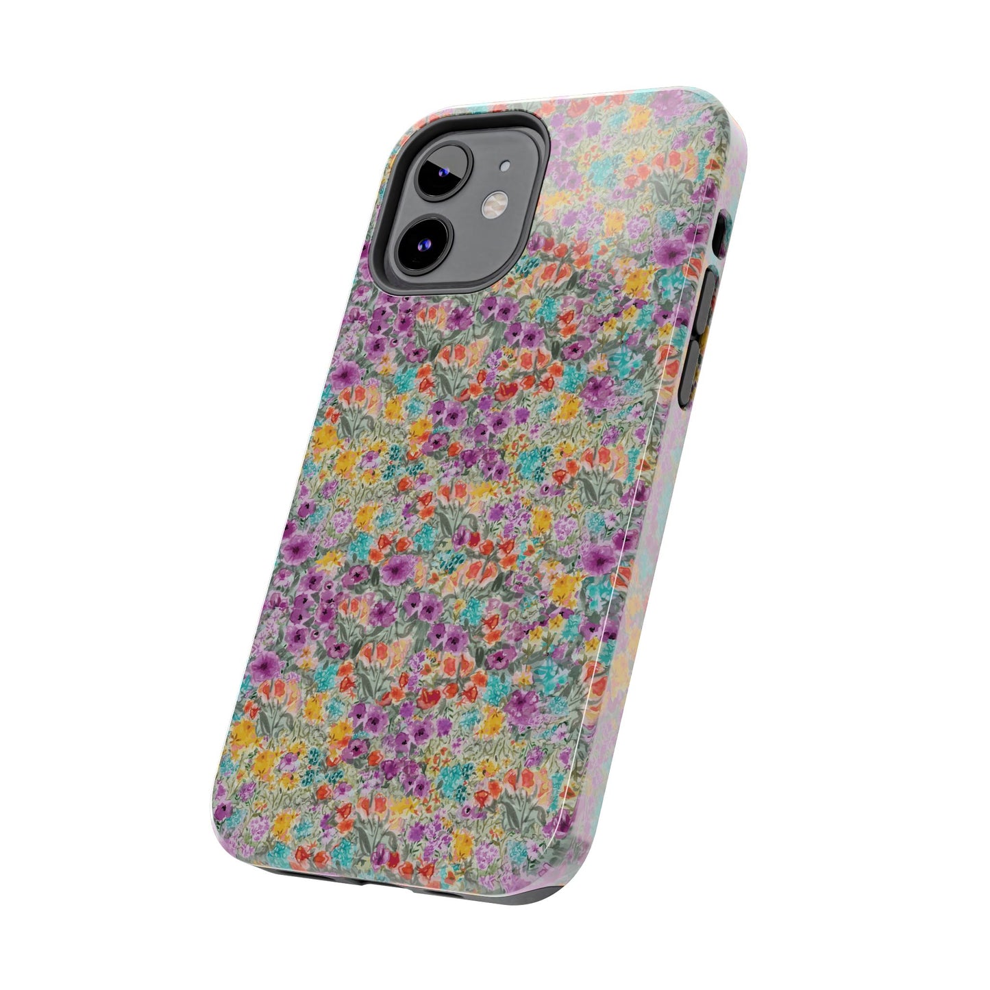 Wildflower Harmony  Watercolor Wildflower Phone Case – Colorful Floral Botanical Design Tough Phone Case