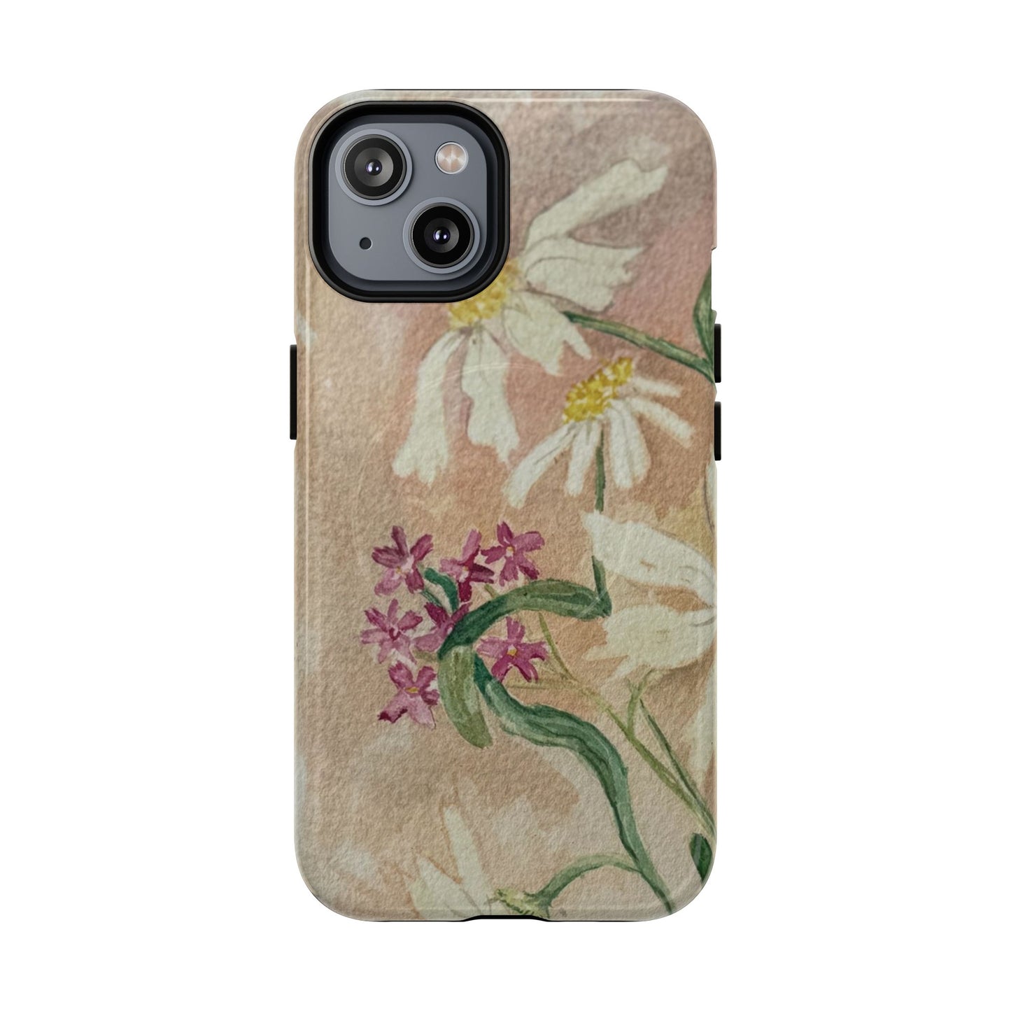 Floral Daisies Tough Magnetic Phone Case — Vintage Wildflower Design