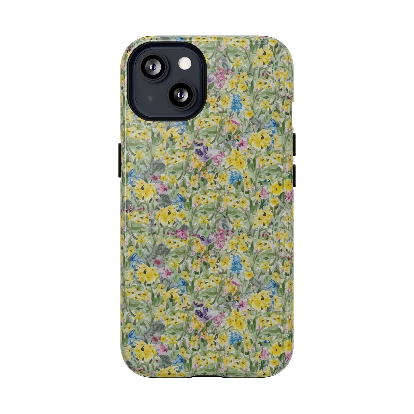 Wildflower Meadow Tough Magnetic Phone Case Watercolor Floral Botanical Case