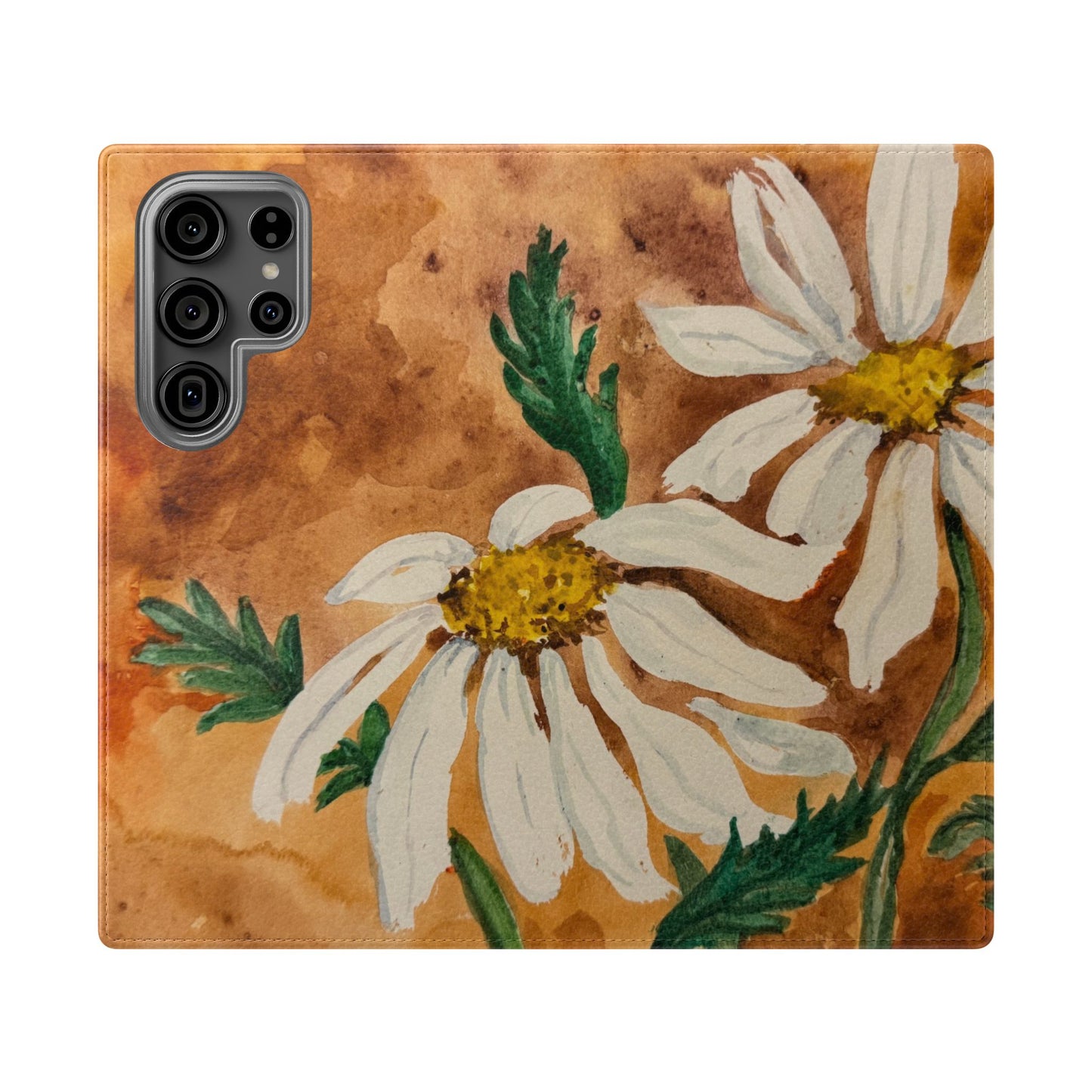 Golden Hour Daisies — Fold-Over Phone Case