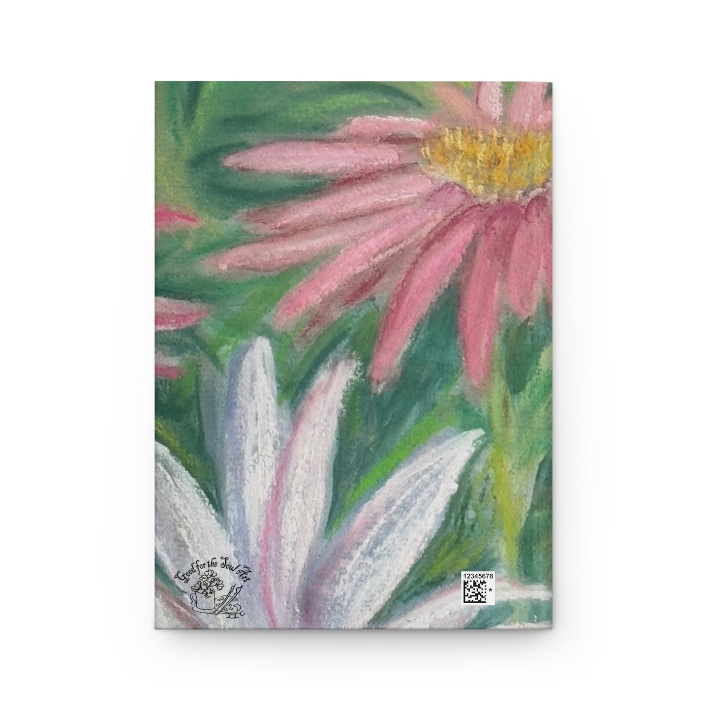 Painted Daisies  2026 Floral Mantra (You Personalize) Hardcover Journal — Pink Daisies Matte Notebook