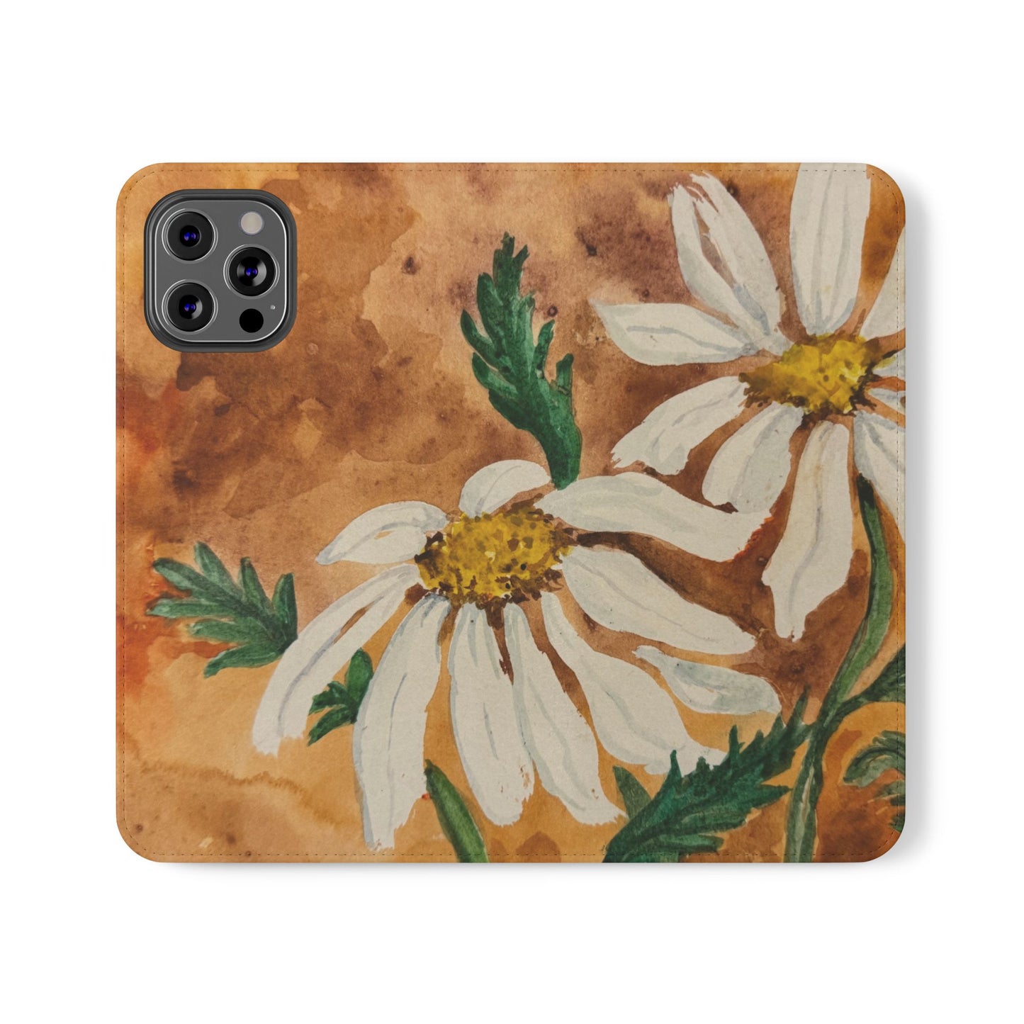 Golden Hour Daisies — Fold-Over Phone Case
