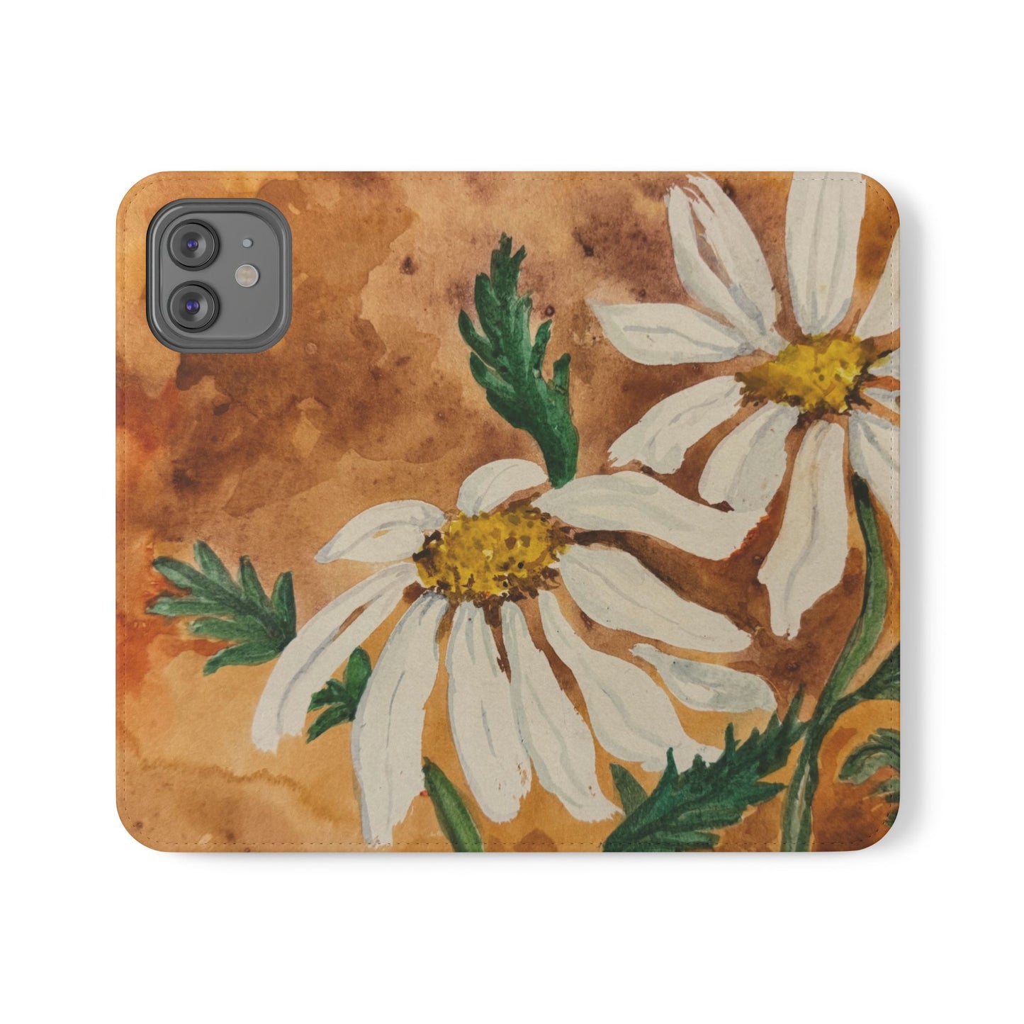Golden Hour Daisies — Fold-Over Phone Case