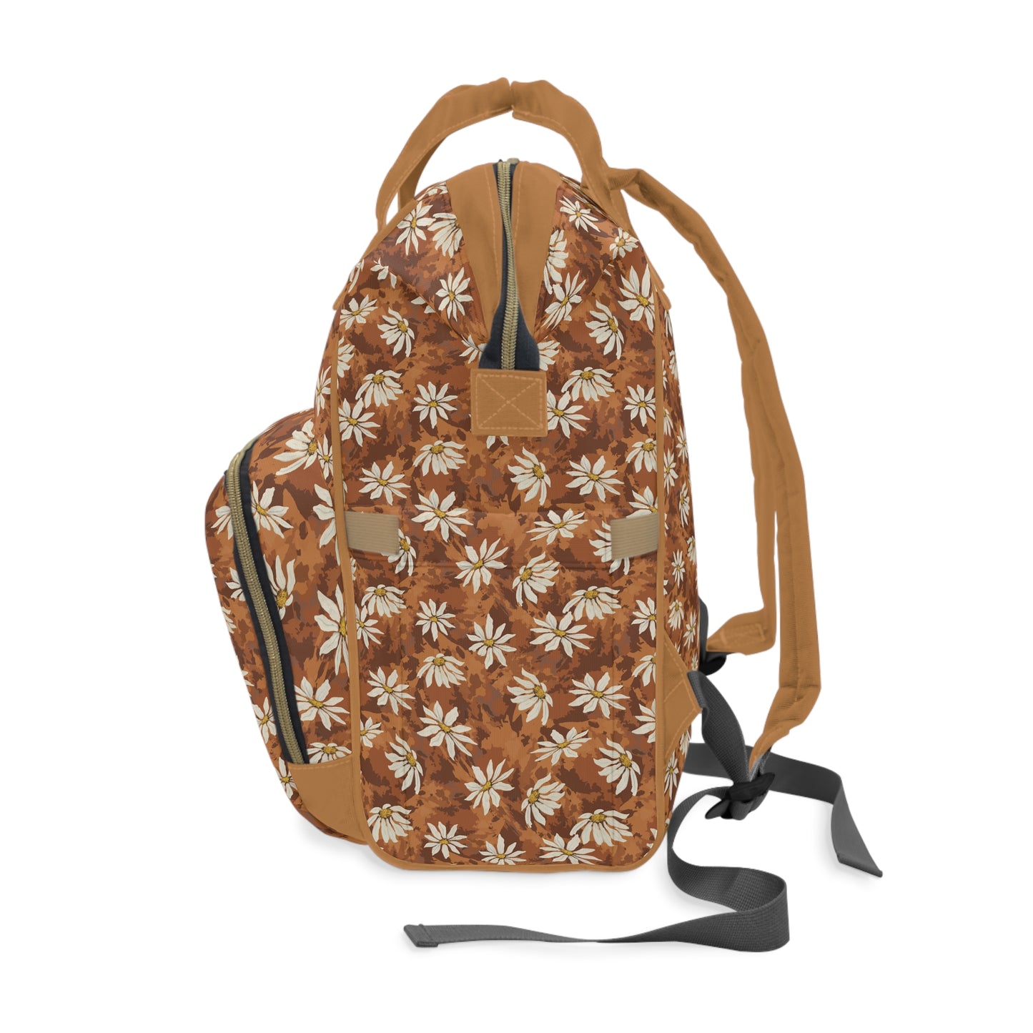 Golden Hour Daisy Everyday Backpack (Work, Travel & On-the-Go Essential) Multifunctional Diaper Backpack