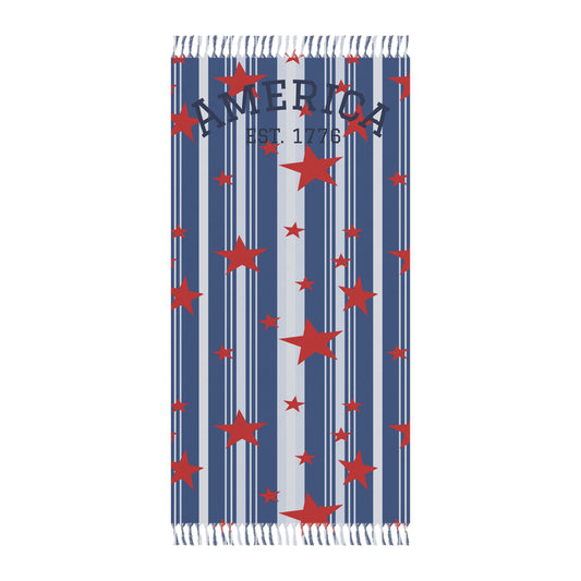 America EST  1776 Heritage Blue  Beach Cloth
