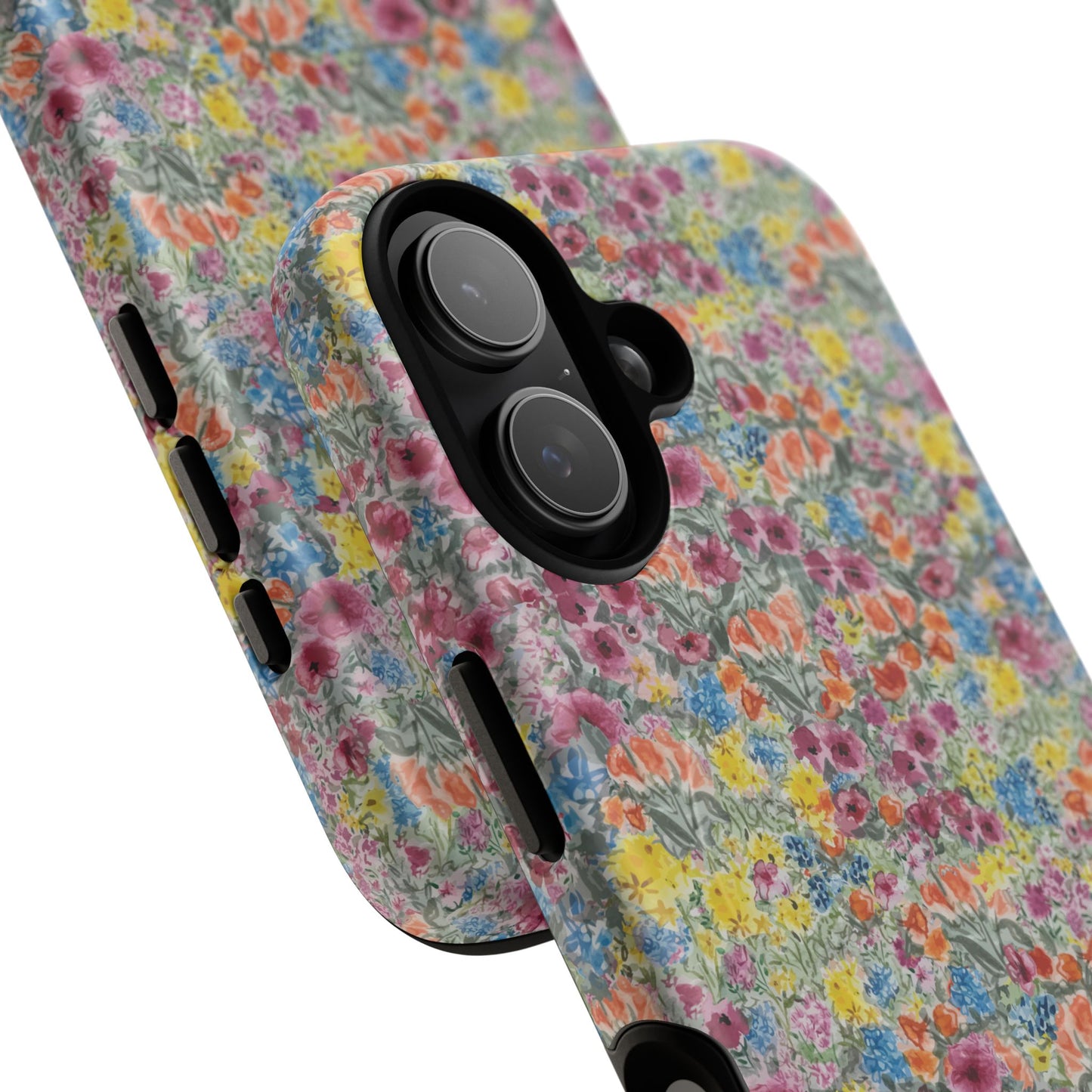 Meadow Blooms Floral Tough Phone Case — Colorful Wildflower Protective Cover