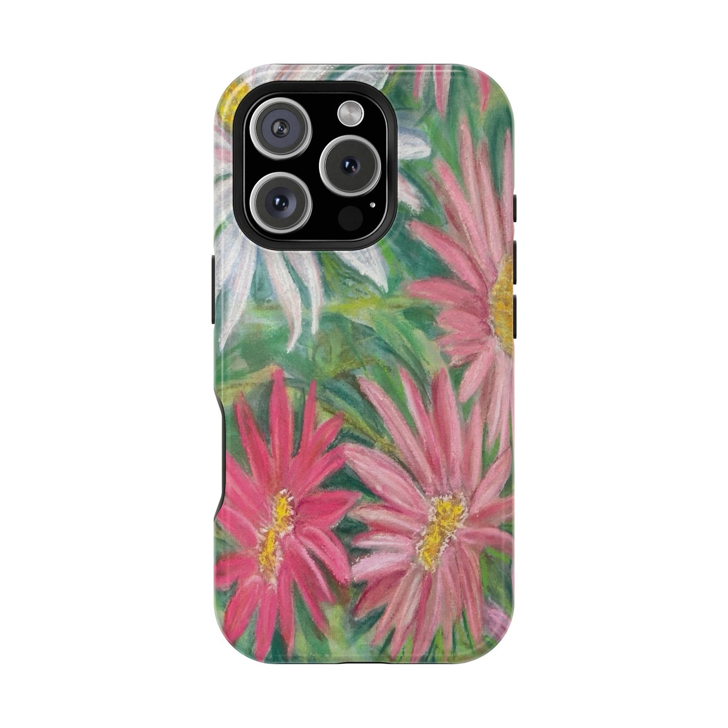 Painted Daisy  Magnetic Phone Case — Impact‑Resistant Protective Cover