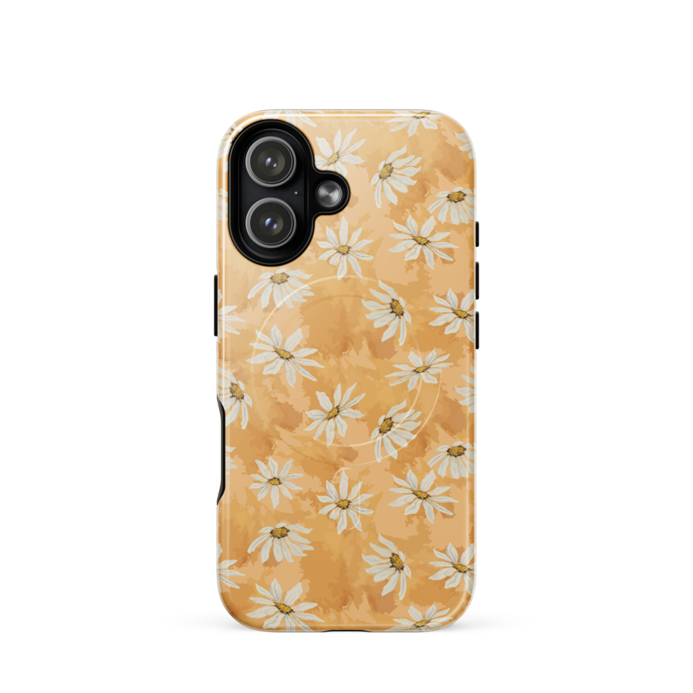 Phone case with floral pattern on a white background