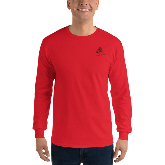 Long sleeve cotton t-shirt printed with the Good For The Soul Art design by watercolor artist Kathryn Young