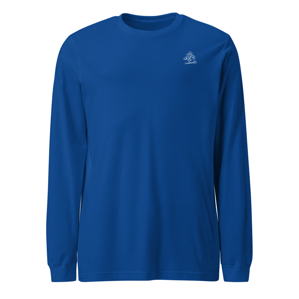 Good For The Soul Art Cotton Long Sleeve Tee — True Royal, 2XL