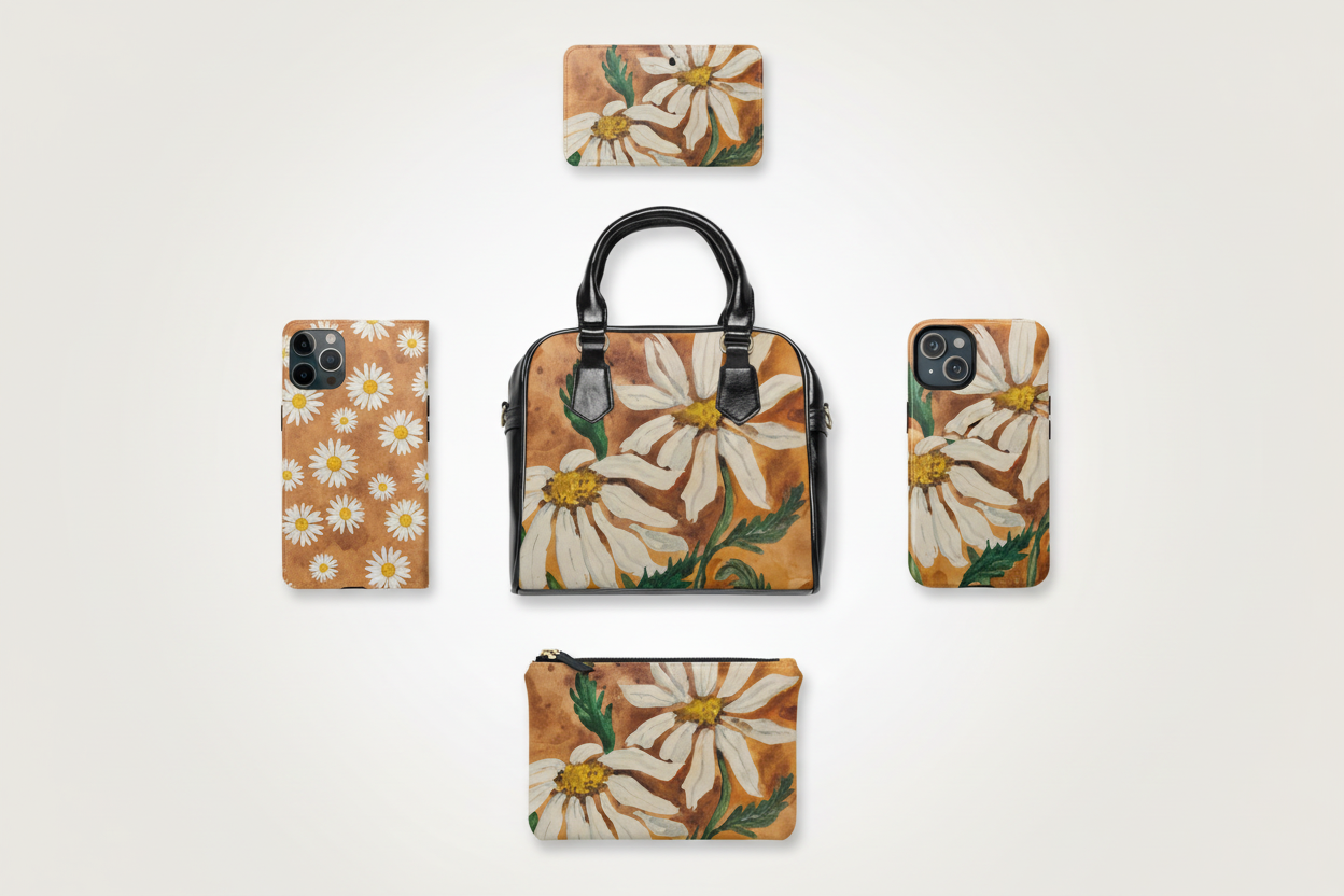 Golden Hour Daisies Collection Collage