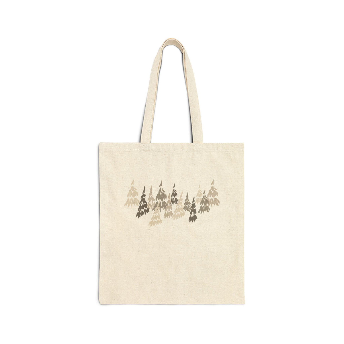 Forest Print Cotton Canvas Tote Bag: Eco-Friendly Shopper