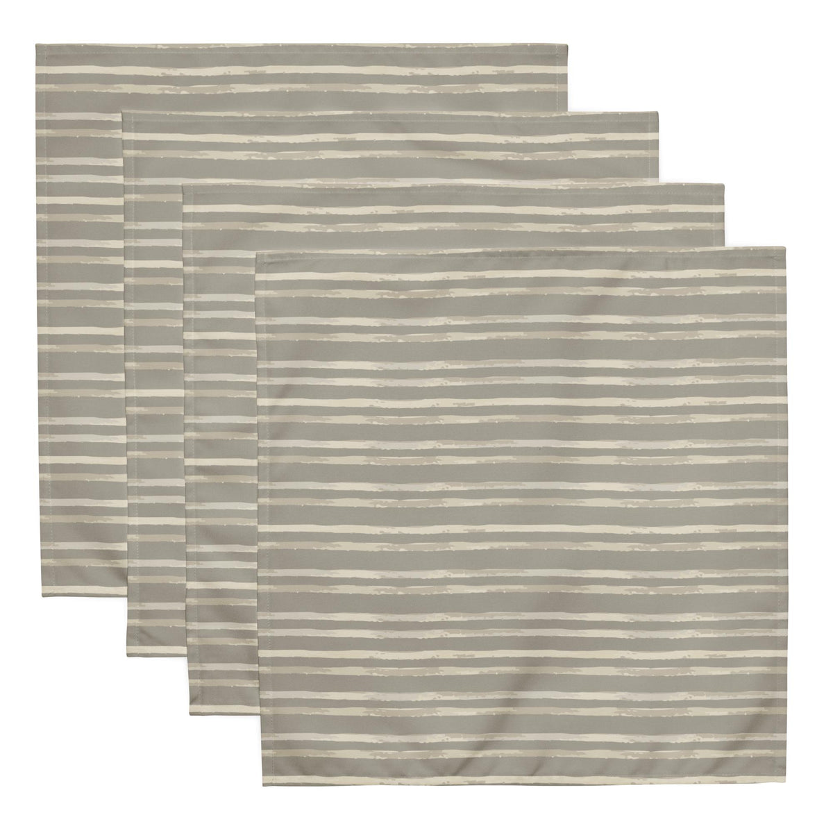 Stone Meadow Watercolor Stripe Cloth napkin set
