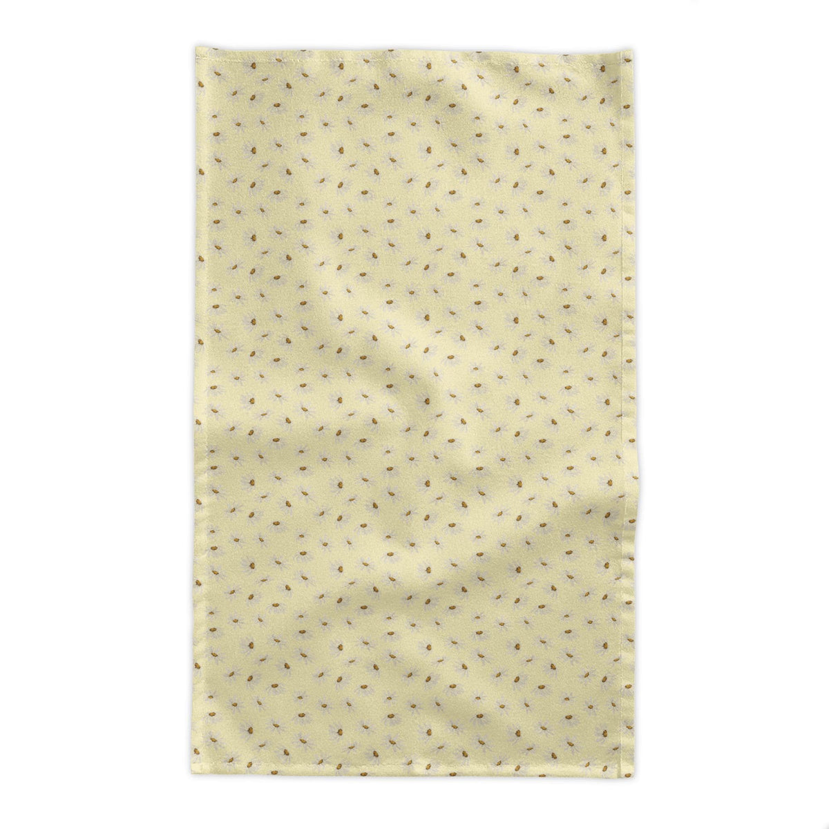 Sunny Daisy Cotton Tablecloth – Soft Yellow Floral