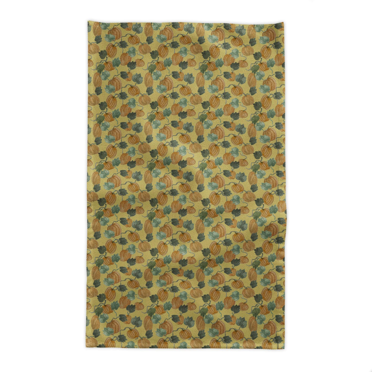 Pumpkin Patch Cotton Tablecloth  Mustard Fall Thanksgiving