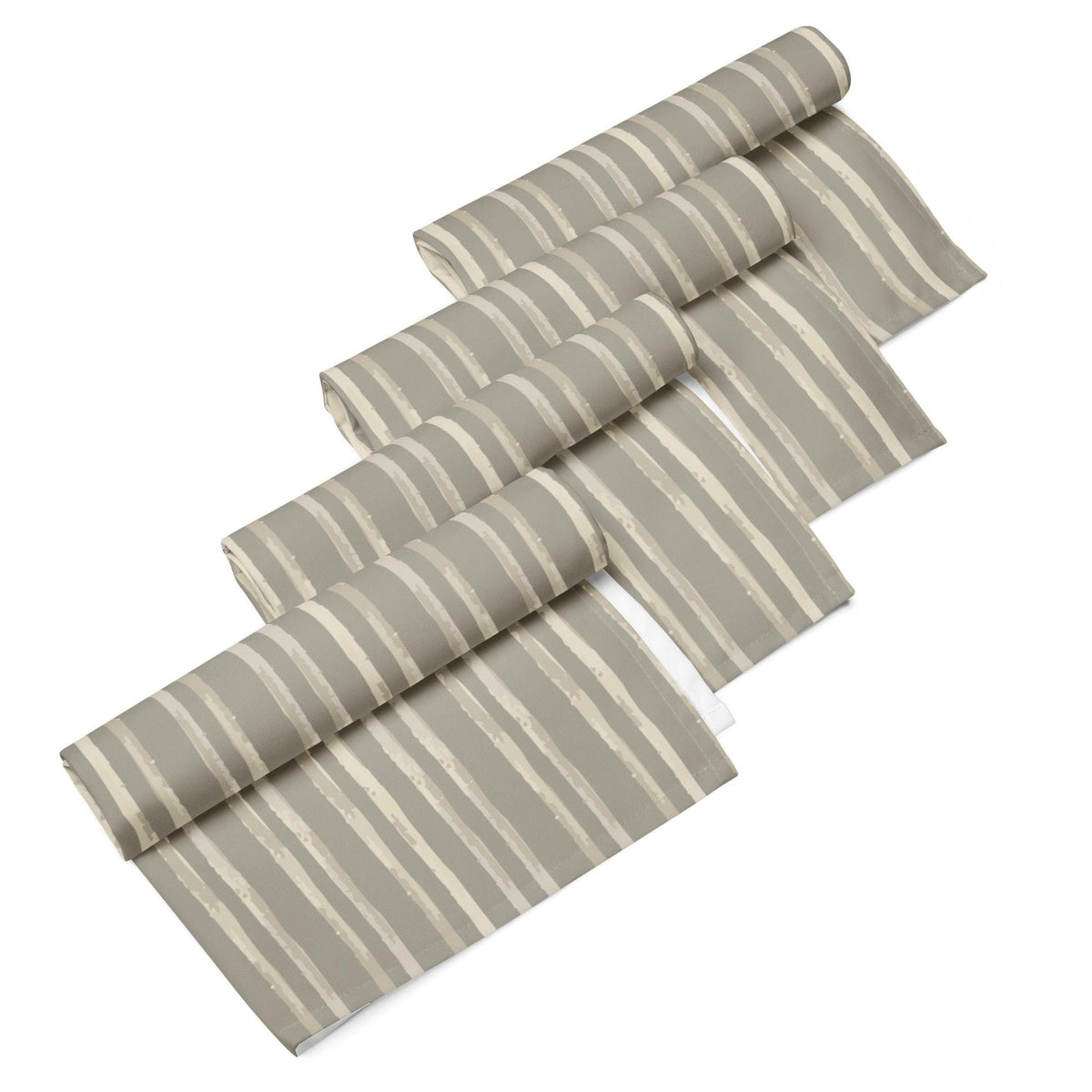 Stone Meadow Watercolor Stripe Cloth napkin set