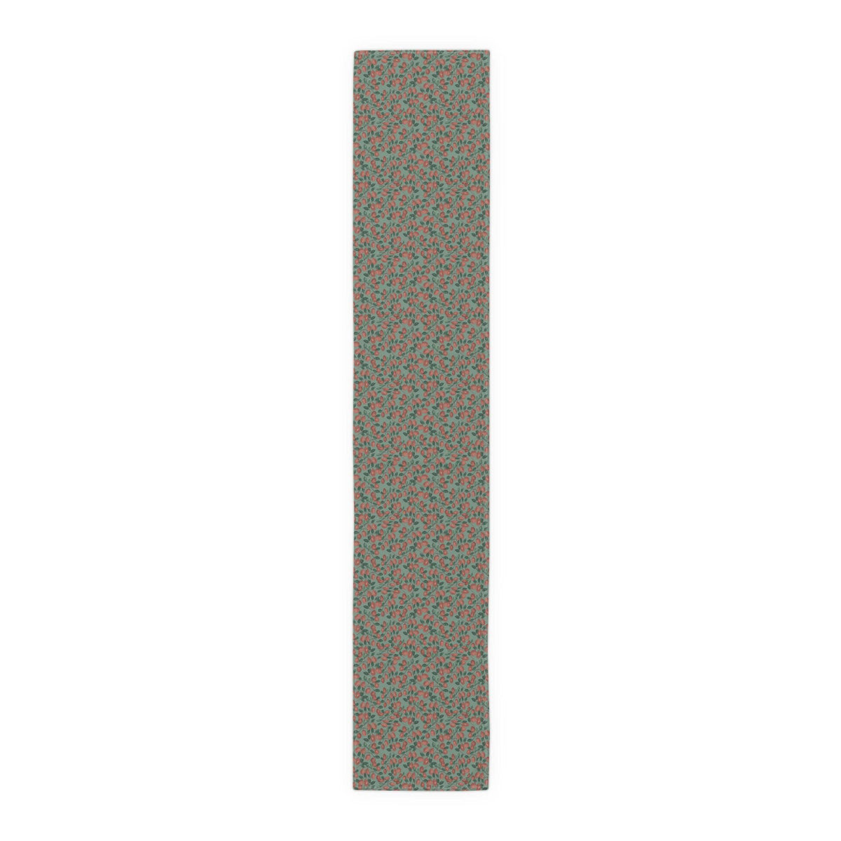 Cranberry Vine Table Runner | Sage Green Holiday Dining Decor | New England Berry Pattern | Festive Table Decor Gift