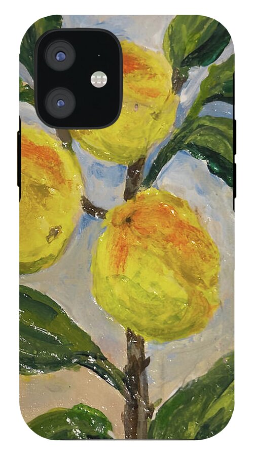 Soft Light in the Orchard Peach Branch iPhone Case — iPhone 12 Tough Case