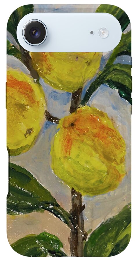 Soft Light in the Orchard Peach Branch iPhone Case — iPhone 17 Air Tough Case