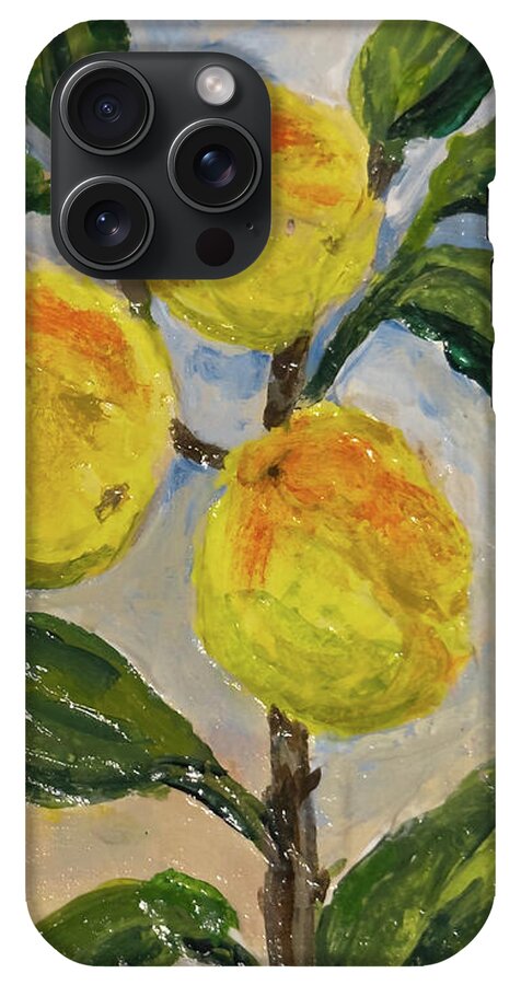 Soft Light in the Orchard Peach Branch iPhone Case — iPhone 15 Pro Max Case