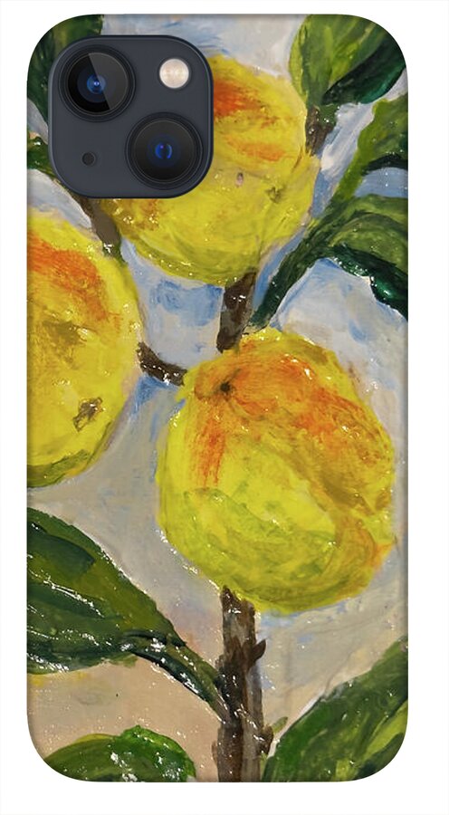 Soft Light in the Orchard Peach Branch iPhone Case — iPhone 13 Mini Case